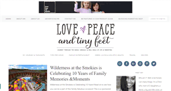 Desktop Screenshot of lovepeaceandtinyfeet.com